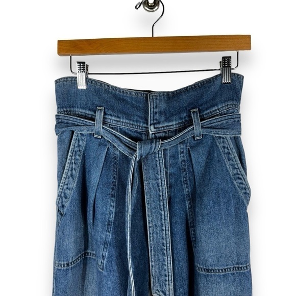 Citizens of Humanity Noelle Ultra High-Rise Belted Cargo Jeans, Medium Wash, 27 - Picture 4 of 13